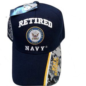 Retired Navy Hat Wirh Camo Inset